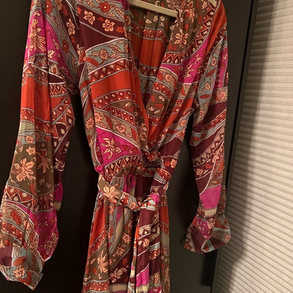 Multicolored surplice maxi dress - Picture 6 of 7